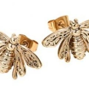 Honey Bee Stud Earrings. New.